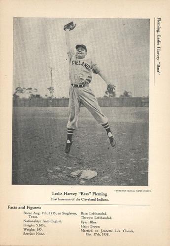 1946-49 Sports Exchange (W603) #8-6 Bass Fleming Front