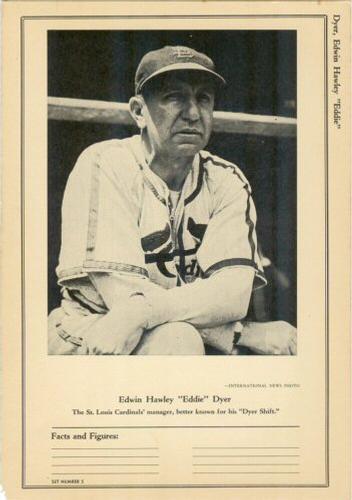 1946-49 Sports Exchange (W603) #5-1 Eddie Dyer Front