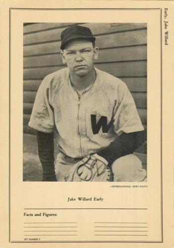 1946-49 Sports Exchange (W603) #9-2 Jake Early Front