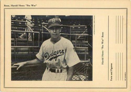 1946-49 Sports Exchange (W603) #6-4 Pee Wee Reese Front