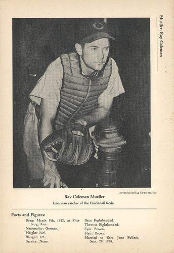 1946-49 Sports Exchange (W603) #6-1b Ray Mueller Front