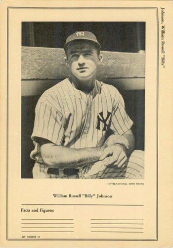 1946-49 Sports Exchange (W603) #10-6 Bill Johnson Front
