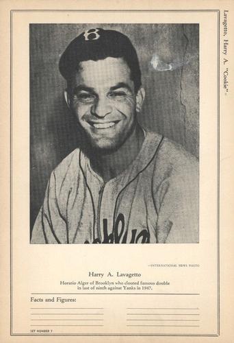 1946-49 Sports Exchange (W603) #7-7 Cookie Lavagetto Front
