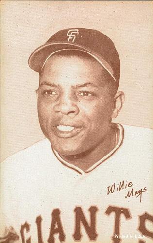 1963 Exhibits #NNO Willie Mays Front