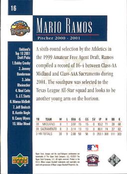 2001 Upper Deck Minors Centennial #16 Mario Ramos Back