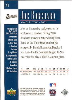 2001 Upper Deck Minors Centennial #41 Joe Borchard Back