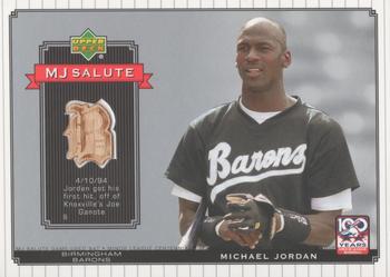 2001 Upper Deck Minors Centennial - MJ Game Bat #MJ-B3 Michael Jordan Front