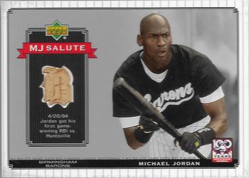 2001 Upper Deck Minors Centennial - MJ Game Bat #MJ-B5 Michael Jordan Front