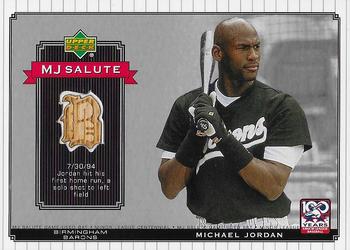 2001 Upper Deck Minors Centennial - MJ Game Bat #MJ-B6 Michael Jordan Front