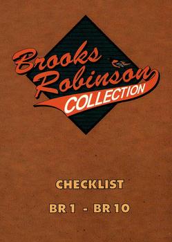 1993 Ted Williams - Brooks Robinson Collection #BR10 Checklist Card Front