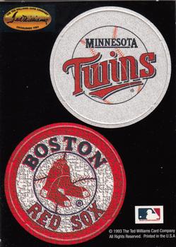 1993 Ted Williams - Pog Cards #NNO Minnesota Twins / Boston Red Sox Front