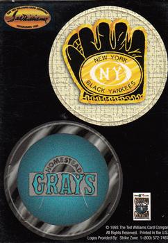 1993 Ted Williams - Pog Cards #NNO New York Black Yankees / Homestead Grays Front