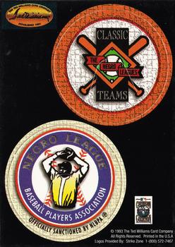 1993 Ted Williams - Pog Cards #NNO Negro Leagues Classic Teams / Negro Leagues Baseball Players Association Front