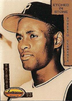 1993 Ted Williams - Roberto Clemente: Etched in Stone #ES1 Roberto Clemente Front