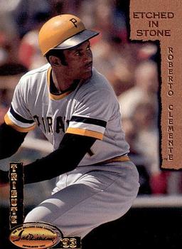 1993 Ted Williams - Roberto Clemente: Etched in Stone #ES3 Roberto Clemente Front