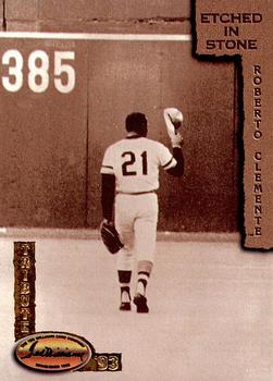 1993 Ted Williams - Roberto Clemente: Etched in Stone #ES9 Roberto Clemente Front