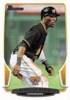 2013 Bowman #61 Starling Marte Front