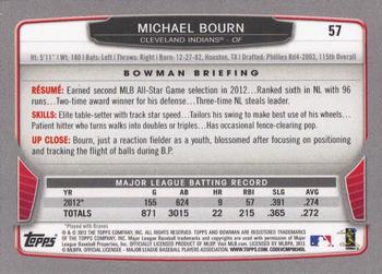 2013 Bowman #57 Michael Bourn Back