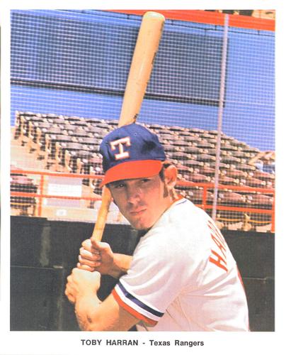 1972 Texas Rangers Color Picture Pack #NNO Toby Harrah Front