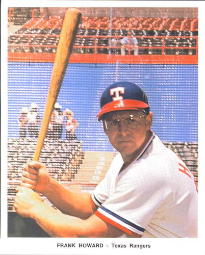1972 Texas Rangers Color Picture Pack #NNO Frank Howard Front