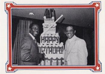 1984 Galasso Willie Mays #40 Willie Mays / Hank Aaron Front