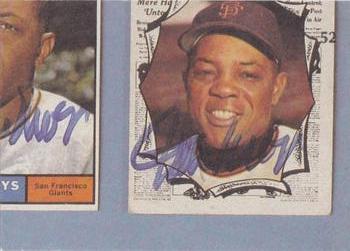 1984 Galasso Willie Mays #52 Willie Mays / Hank Aaron Back