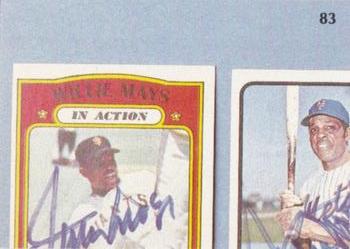 1984 Galasso Willie Mays #83 Willie Mays Back