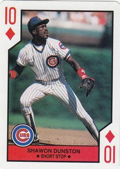 1990 U.S. Playing Card Co. Major League All-Stars Playing Cards #10♦ Shawon Dunston Front