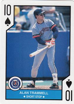 1990 U.S. Playing Card Co. Major League All-Stars Playing Cards #10♠ Alan Trammell Front