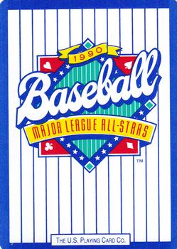1990 U.S. Playing Card Co. Major League All-Stars Playing Cards #4♦ Roberto Alomar Back