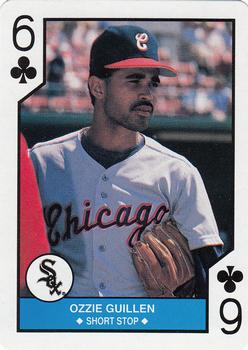 1990 U.S. Playing Card Co. Major League All-Stars Playing Cards #6♣ Ozzie Guillen Front
