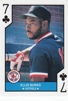 1990 U.S. Playing Card Co. Major League All-Stars Playing Cards #7♣ Ellis Burks Front