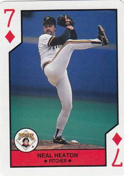 1990 U.S. Playing Card Co. Major League All-Stars Playing Cards #7♦ Neal Heaton Front