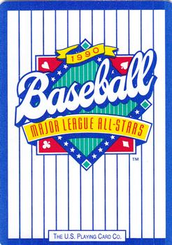 1990 U.S. Playing Card Co. Major League All-Stars Playing Cards #A♦ Frank Viola Back