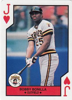1990 U.S. Playing Card Co. Major League All-Stars Playing Cards #J♥ Bobby Bonilla Front