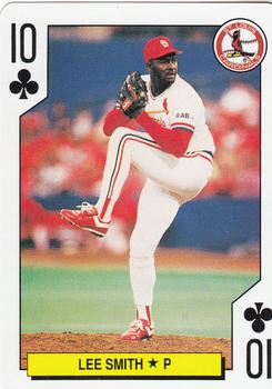 1991 U.S. Playing Card Co. Major League All-Stars Playing Cards #10♣ Lee Smith Front