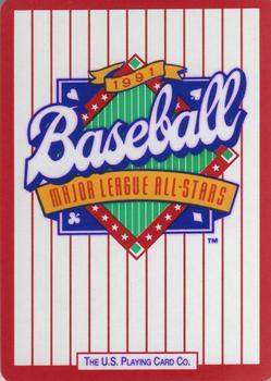 1991 U.S. Playing Card Co. Major League All-Stars Playing Cards #5♠ Tom Browning Back