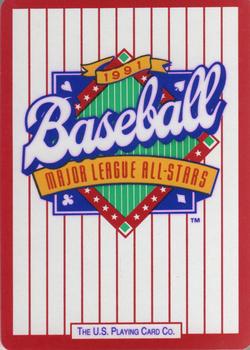 1991 U.S. Playing Card Co. Major League All-Stars Playing Cards #7♦ Bryan Harvey Back