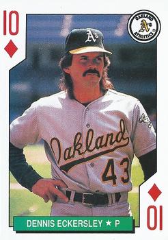 1991 U.S. Playing Card Co. Major League All-Stars Playing Cards #10♦ Dennis Eckersley Front