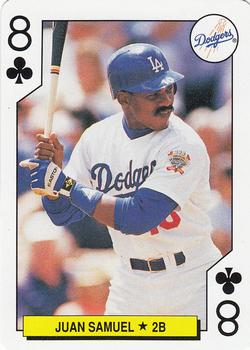 1991 U.S. Playing Card Co. Major League All-Stars Playing Cards #8♣ Juan Samuel Front