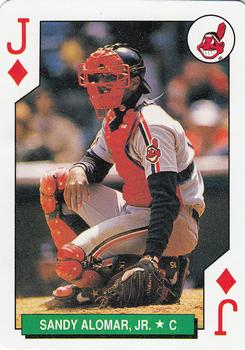 1991 U.S. Playing Card Co. Major League All-Stars Playing Cards #J♦ Sandy Alomar, Jr. Front