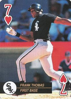 1992 U.S. Playing Card Co. Baseball Aces Playing Cards #7♥ Frank Thomas Front