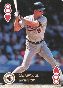 1992 U.S. Playing Card Co. Baseball Aces Playing Cards #8♥ Cal Ripken, Jr. Front