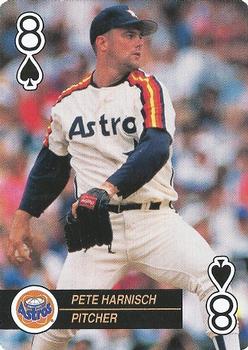 1992 U.S. Playing Card Co. Baseball Aces Playing Cards #8♠ Pete Harnisch Front