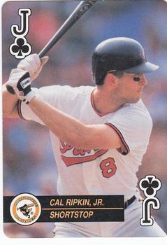 1992 U.S. Playing Card Co. Baseball Aces Playing Cards #J♣ Cal Ripken, Jr. Front