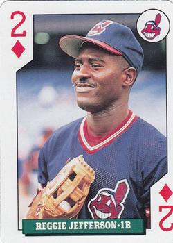 1992 Bicycle Rookies Playing Cards #2♦ Reggie Jefferson Front