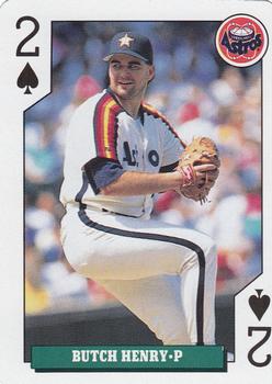 1992 Bicycle Rookies Playing Cards #2♠ Butch Henry Front