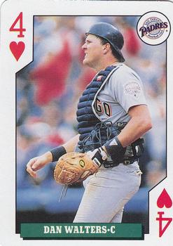 1992 Bicycle Rookies Playing Cards #4♥ Dan Walters Front