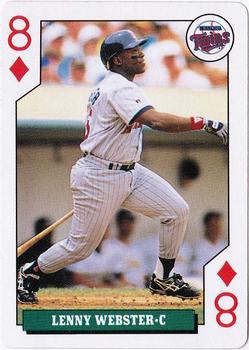 1992 Bicycle Rookies Playing Cards #8♦ Lenny Webster Front