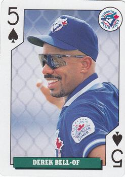 1992 Bicycle Rookies Playing Cards #5♠ Derek Bell Front